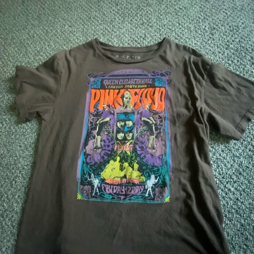 Pink Floyd Brown Tee with Purple Accents
